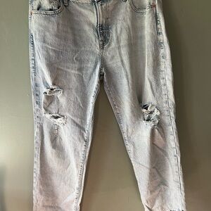 GAP Universal Slim Boyfriend Jeans with Distressed Details 14/32R NWT